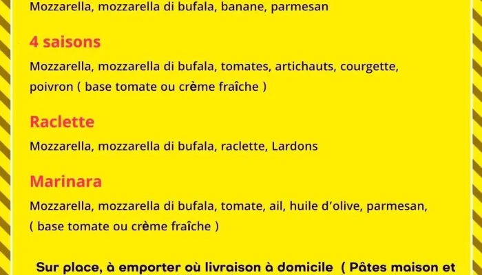 Pizzeria Rotisserie Et Hamburgers Chez Mechmech Menu - Aiguillon