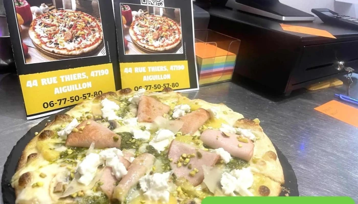 Pizzeria Rotisserie Et Hamburgers Chez Mechmech Plats Et Boissons - Aiguillon