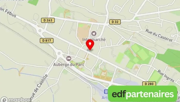 carte de Poissonnerie Borde Poissonnerie, Marché aux poissons et fruits de mer à Artix