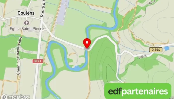 Pont Aval Dastaffort Sur Le Gers Carte - Astaffort