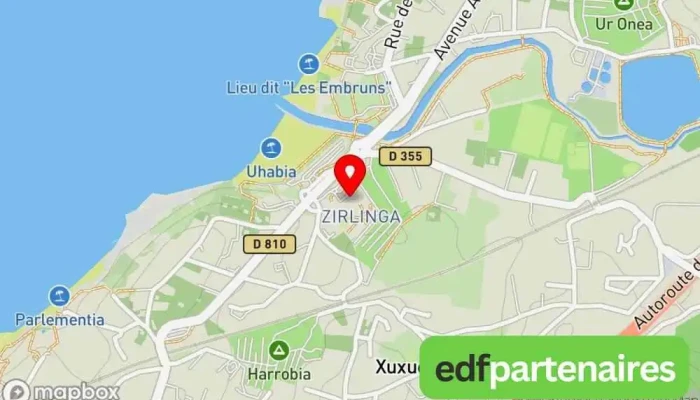 carte de Prosurf Surf Shop Bidart Magasin de surf à Bidart