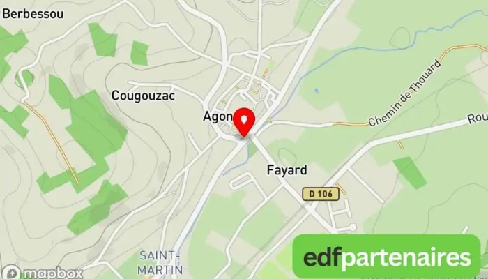 carte de Proxi Services Épicerie à Agonac