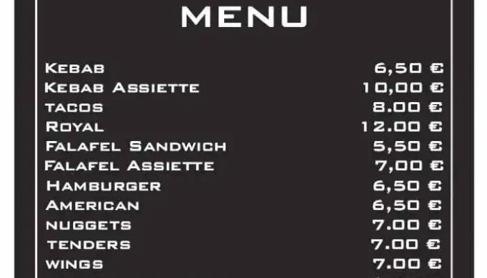 Quattro Pompadour -  Menu - Arnac-pompadour