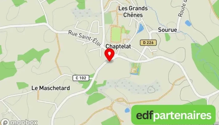 Renault Chaptelat -  Carte - Chaptelat