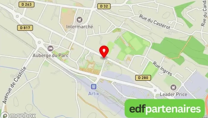 carte de Sadem Etanchéité - Toiture terrasse - Artix - Pau - Oloron - Orthez - Tarbes Entreprise d'étanchéité à Artix