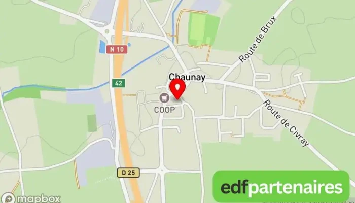 Salle Des Fetes De Chaunay Carte - Chaunay