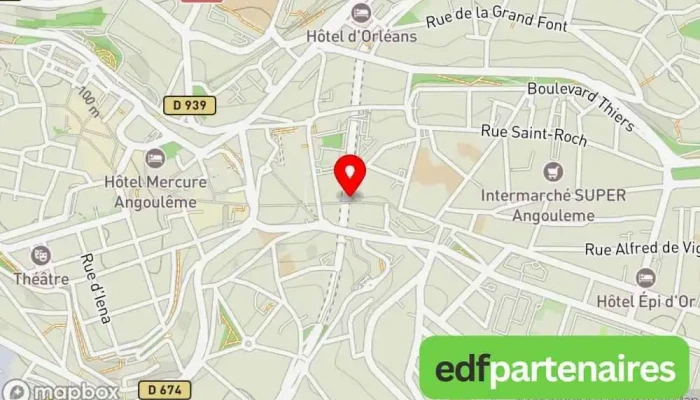 carte de SHOP CITY Épicerie à Angoulême