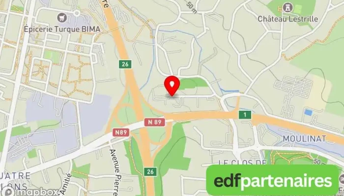 carte de Škoda Bordeaux (Artigues) - ESPACE AUTO AQUITAINE Concessionnaire Skoda, Garage automobile à Artigues-près-Bordeaux