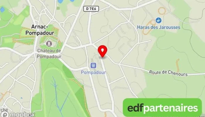carte de S.N.C.F (Sté Nationale des Chemins de Fer) Société de transport routier à Arnac-Pompadour