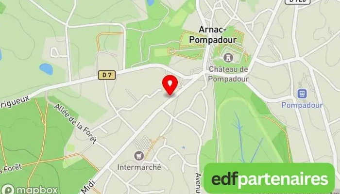 carte de Société Nouvelle des Etablissements Donzeau Boucherie, Traiteur à Arnac-Pompadour