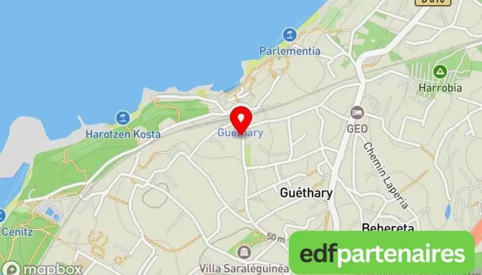 carte de Southwest Guéthary Magasin à Guéthary