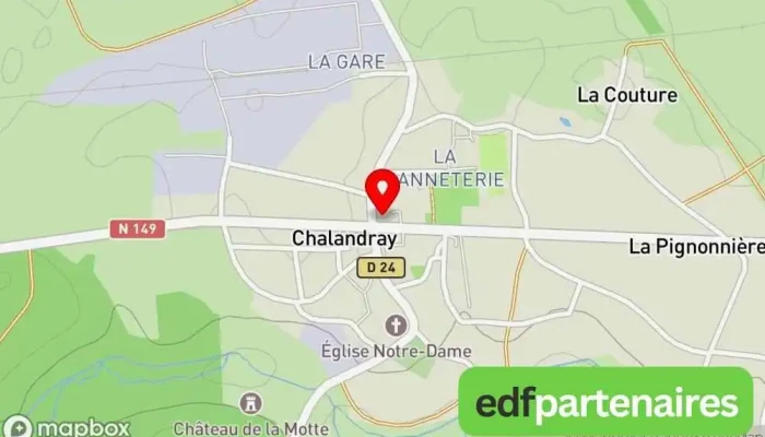 Spar -  Carte - Chalandray