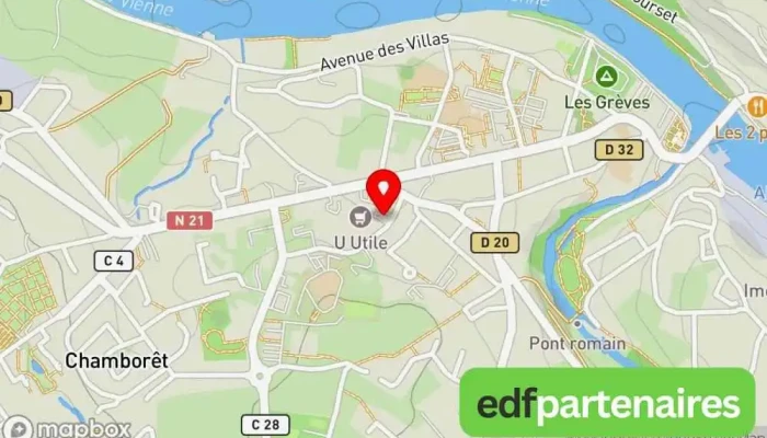 carte de Station U Station essence de carburants alternatifs à Aixe-sur-Vienne