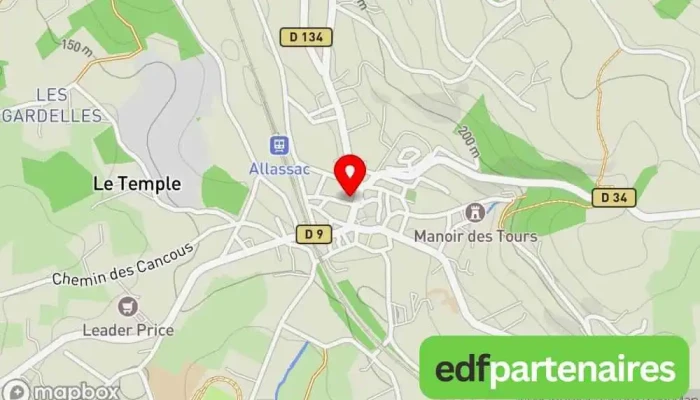 carte de Sudrie Daniel Boucherie à Allassac