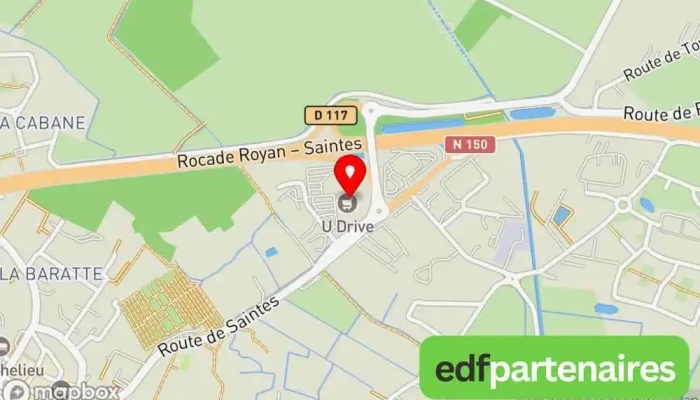Super U Et Drive -  Carte - Saujon