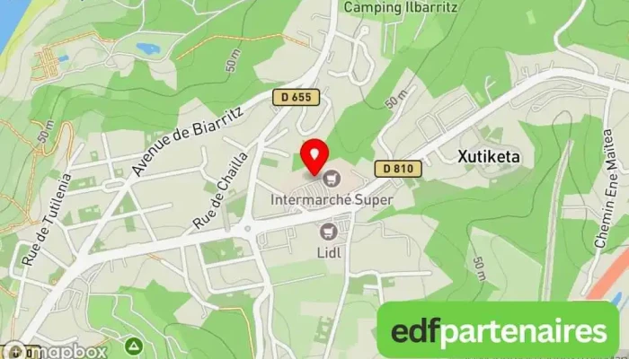 carte de Terre de Running Bidart Magasin d'articles de course à pied à Bidart
