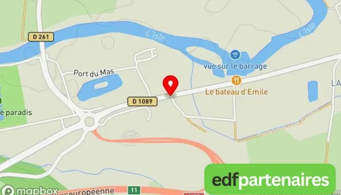 carte de Trouvez votre voiture Concessionnaire automobile à Abzac
