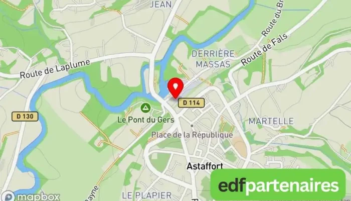 Val De Gascogne -  Carte - Astaffort