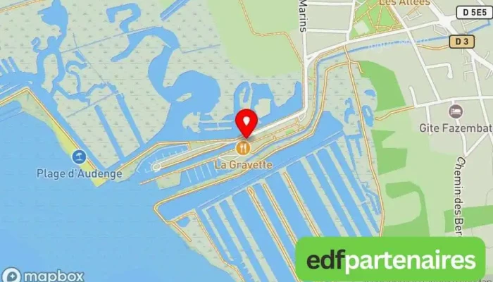 Vue Port Daudenge Carte - Audenge