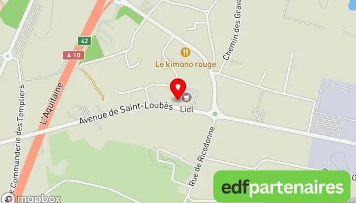 carte de Würth Proxishop Ambarès Et Lagrave Magasin d'outillage, Marchand.e d'articles en fer, Magasin de vêtements professionnels à Ambarès-et-Lagrave